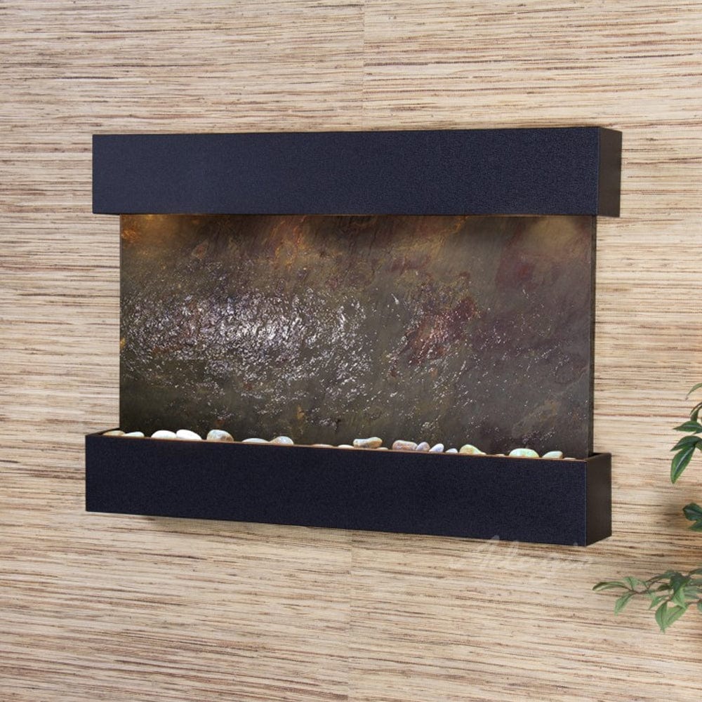ReflectionCreek-Multi-ColorFeatherStone-TexturedBlack - Outdoor Art Pros