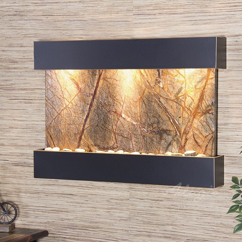 ReflectionCreek-RainforestBrownMarble-BlackenedCopper - Outdoor Art Pros
