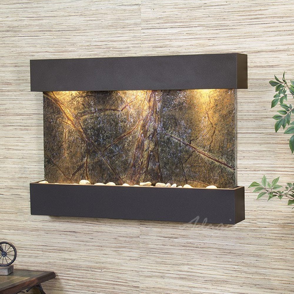 ReflectionCreek-RainforestGreenMarble-AntiqueBronze - Outdoor Art Pros