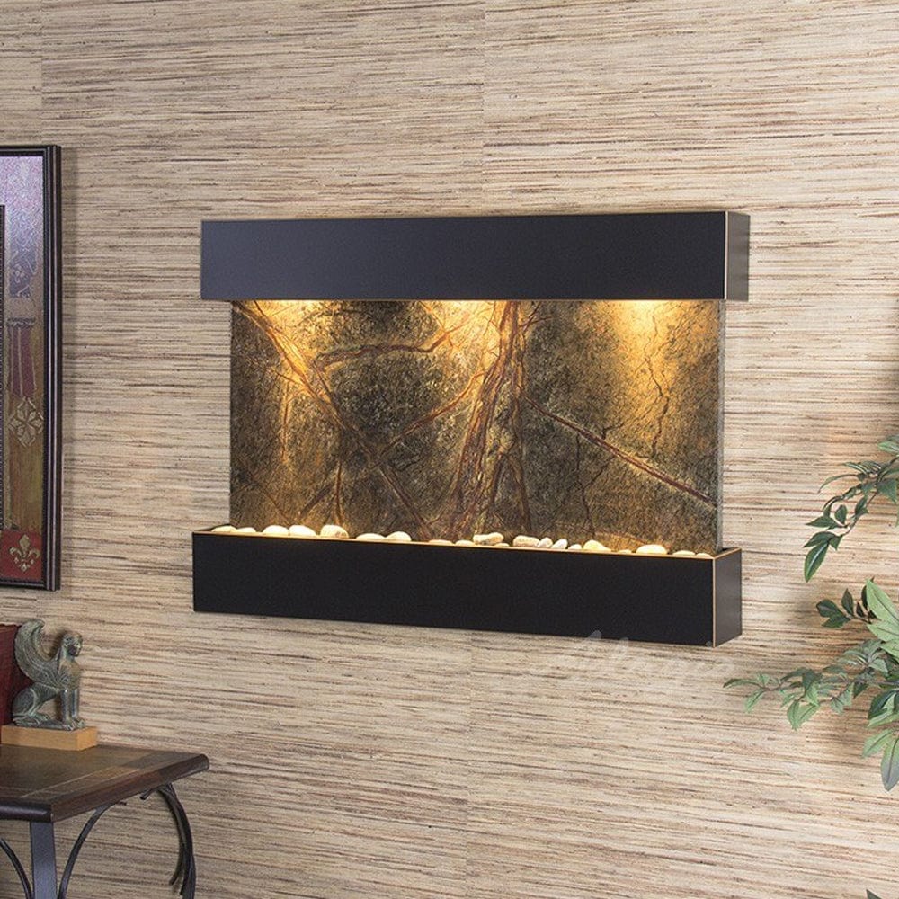 ReflectionCreek-RainforestGreenMarble-BlackenedCopper - Outdoor Art Pros