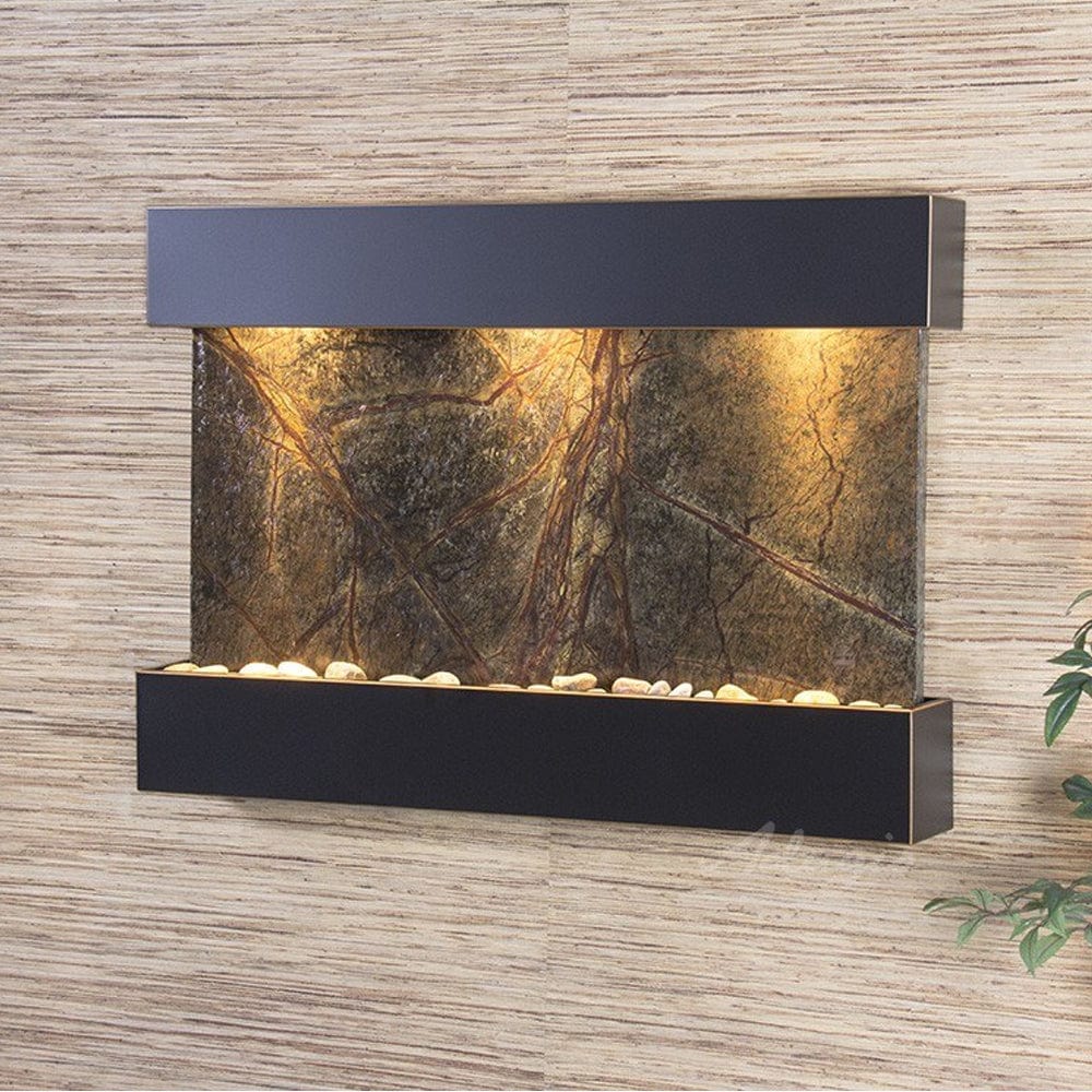 ReflectionCreek-RainforestGreenMarble-BlackenedCopper - Outdoor Art Pros