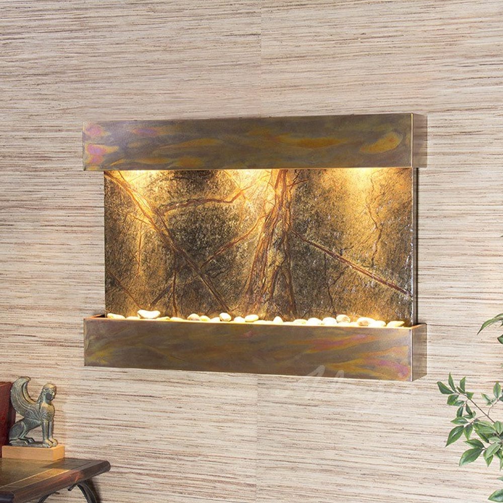 ReflectionCreek-RainforestGreenMarble-RusticCopper - Outdoor Art Pros