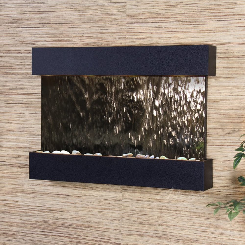 ReflectionCreek-SilverMirror-TexturedBlack - Outdoor Art Pros