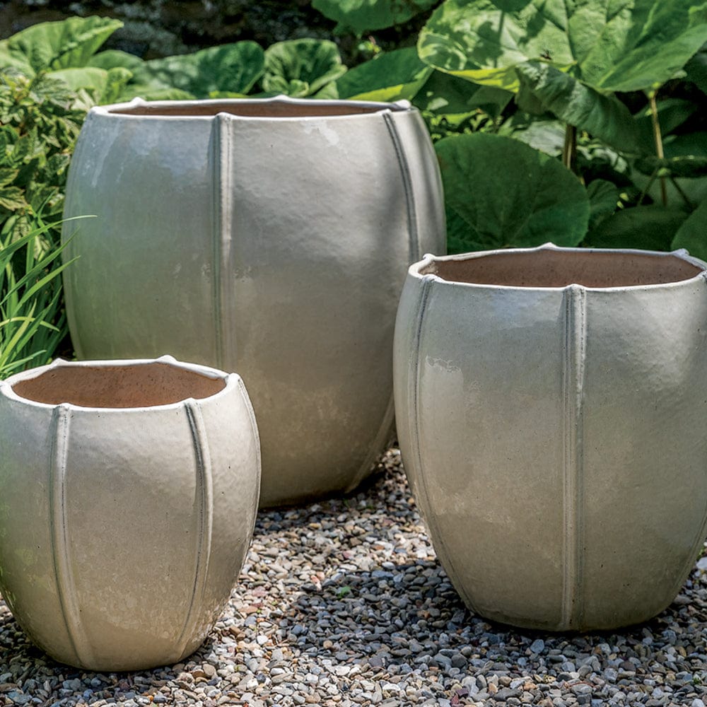 Rib Vault Planter Nested Set of 3 | Glazed Collection