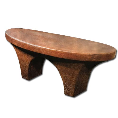 River Stone Backless Bench - Outdoor Art Pros