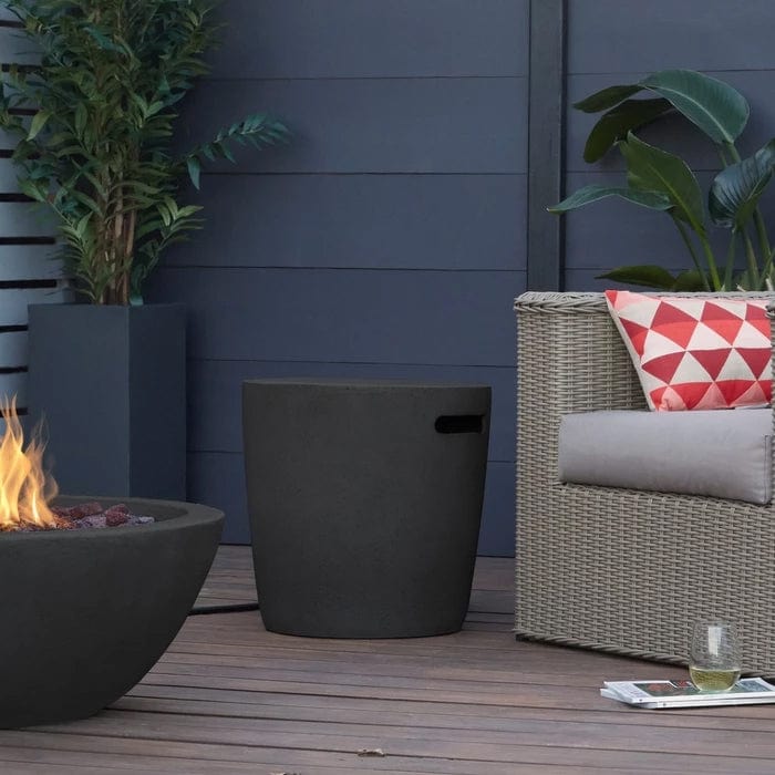 Riverside Propane Tank Cover in Shale - Outdoor Art Pros