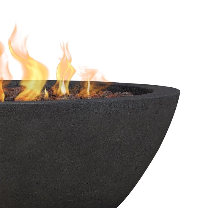 Propane Fire Bowl with Natural Gas Conversion Kit in Shale Outdoor Art Pros