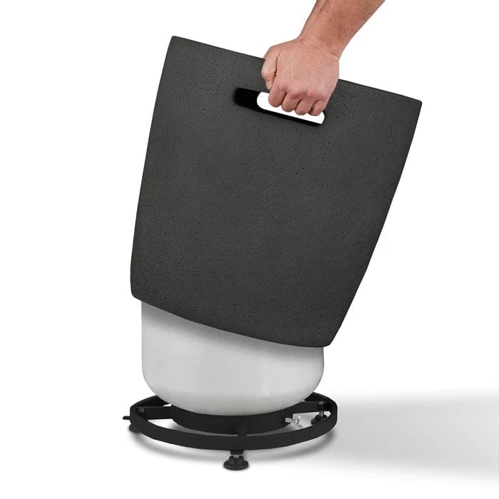 Riverside Propane Tank Cover in Shale - Outdoor Art Pros