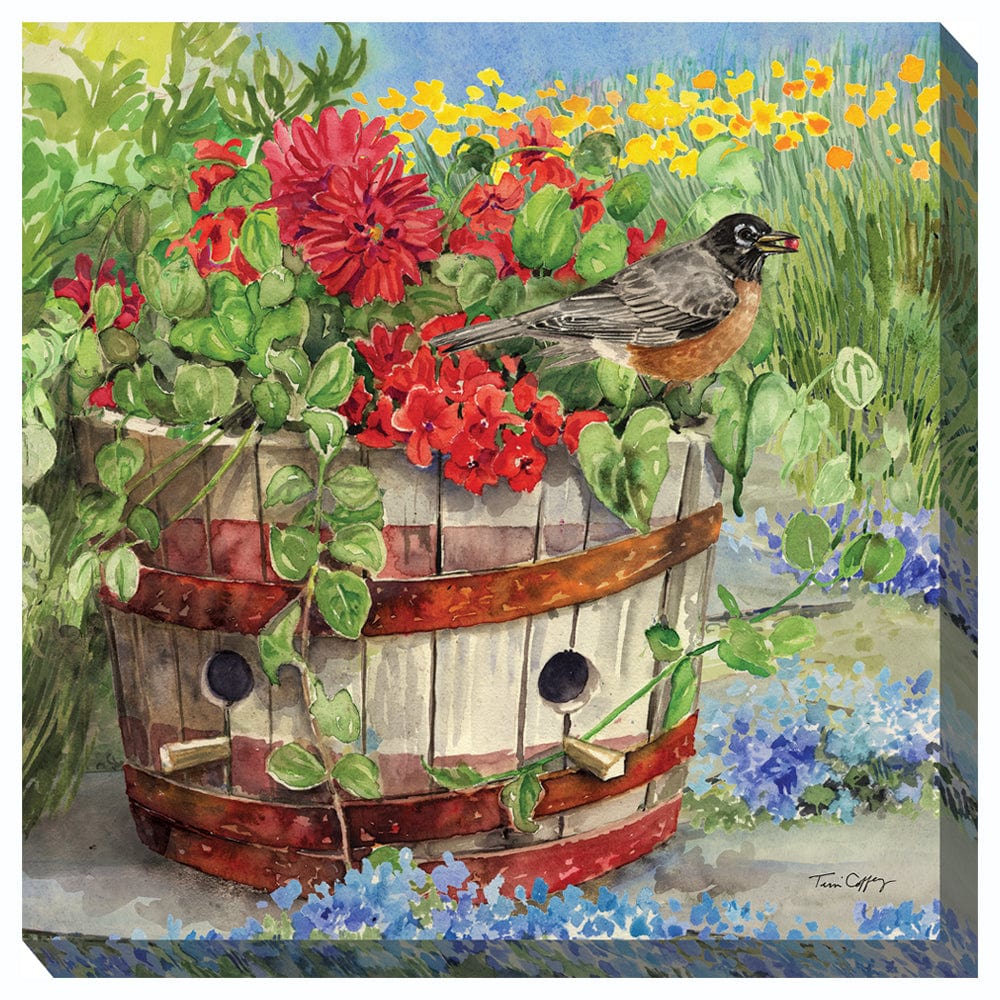 Robin Nest Outdoor Canvas Art - Outdoor Art Pros