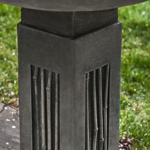 Sagano Cast Stone Birdbath - Outdoor Art Pros