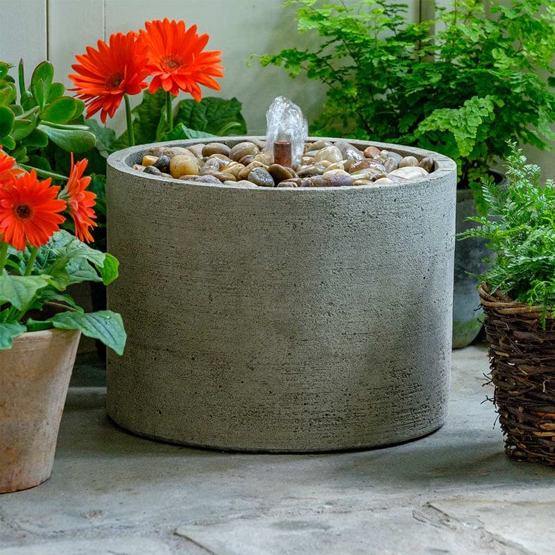 Salinas Low Pebble Fountain - Outdoor Art Pros