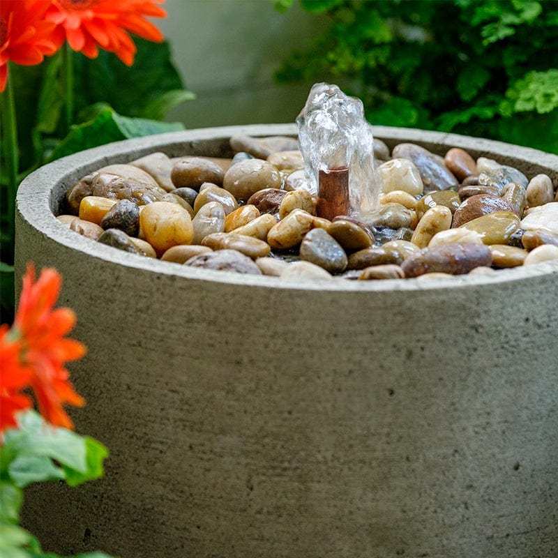 Salinas Low Pebble Fountain - Outdoor Art Pros