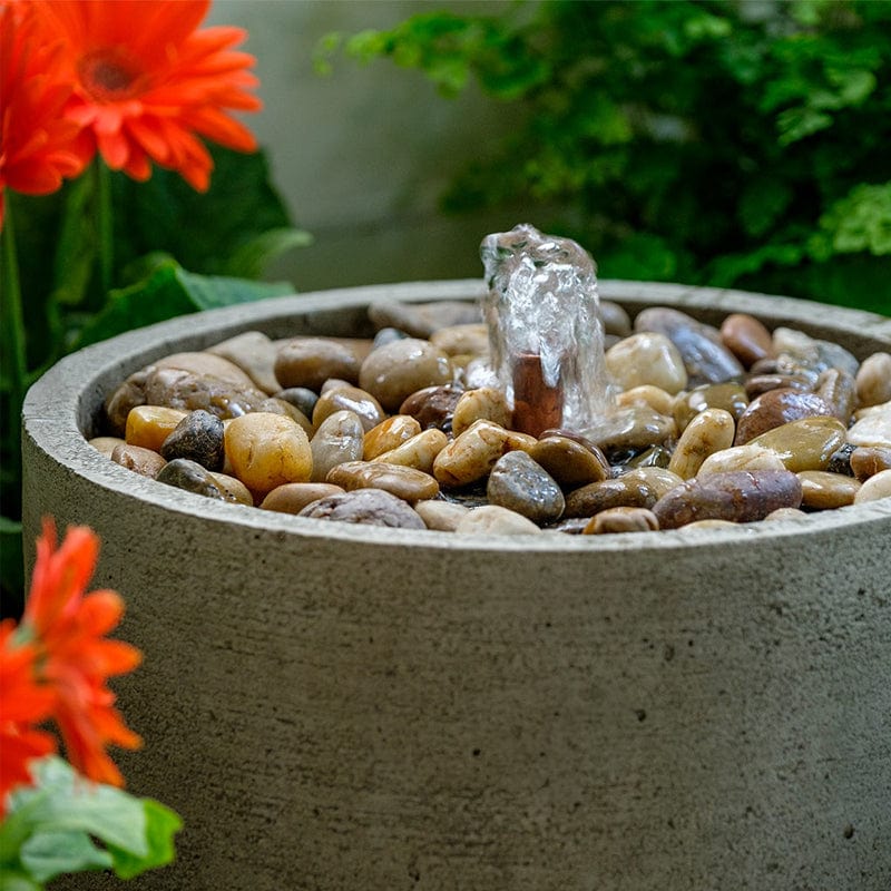 Salinas Low Pebble Fountain - Outdoor Art Pros