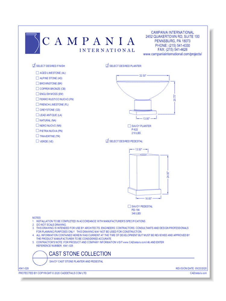 Savoy Garden Planter