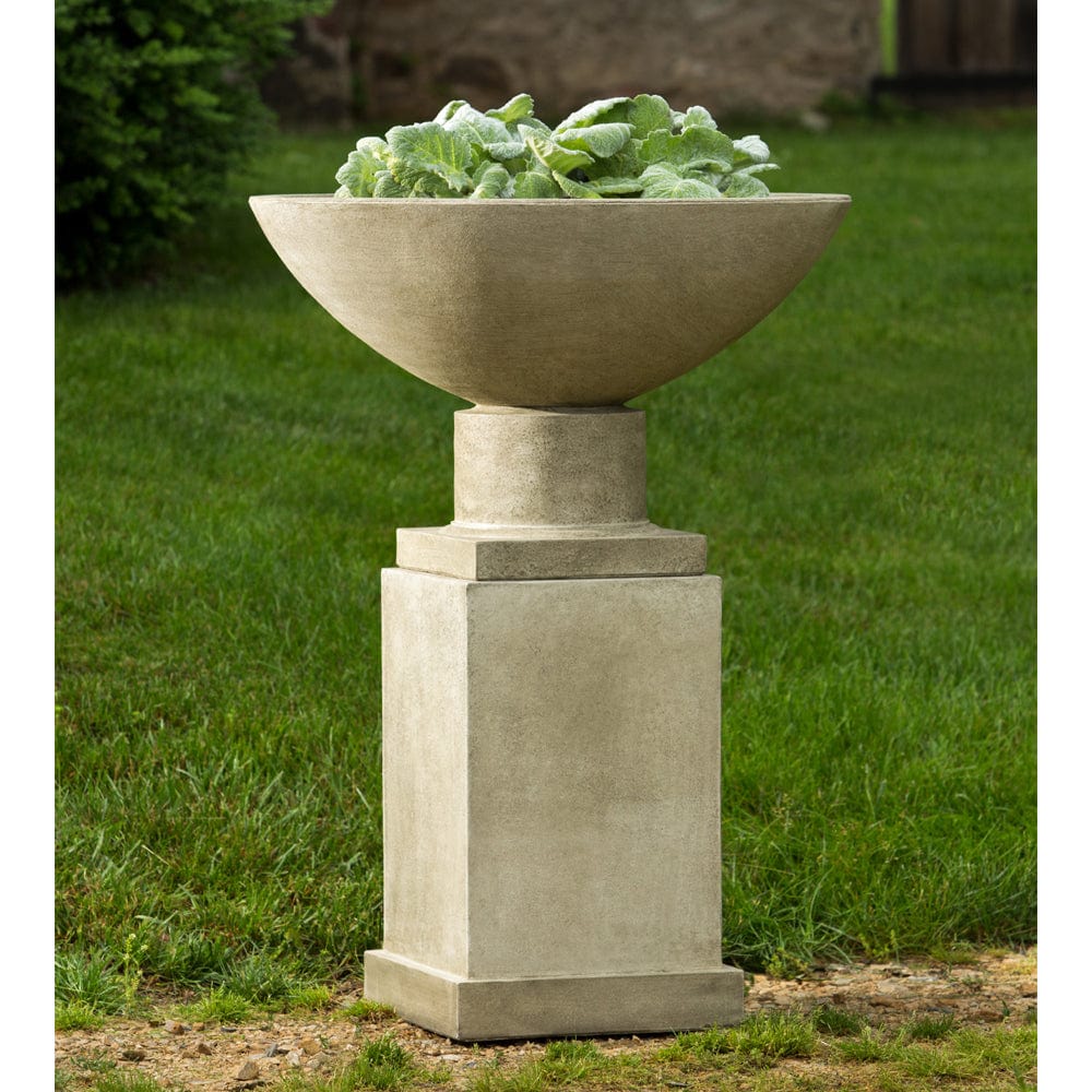 Savoy Planter with Pedestal - Outdoor Art Pros