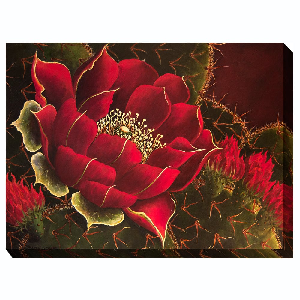 Scarlet Lady Outdoor Canvas Art - Outdoor Art Pros