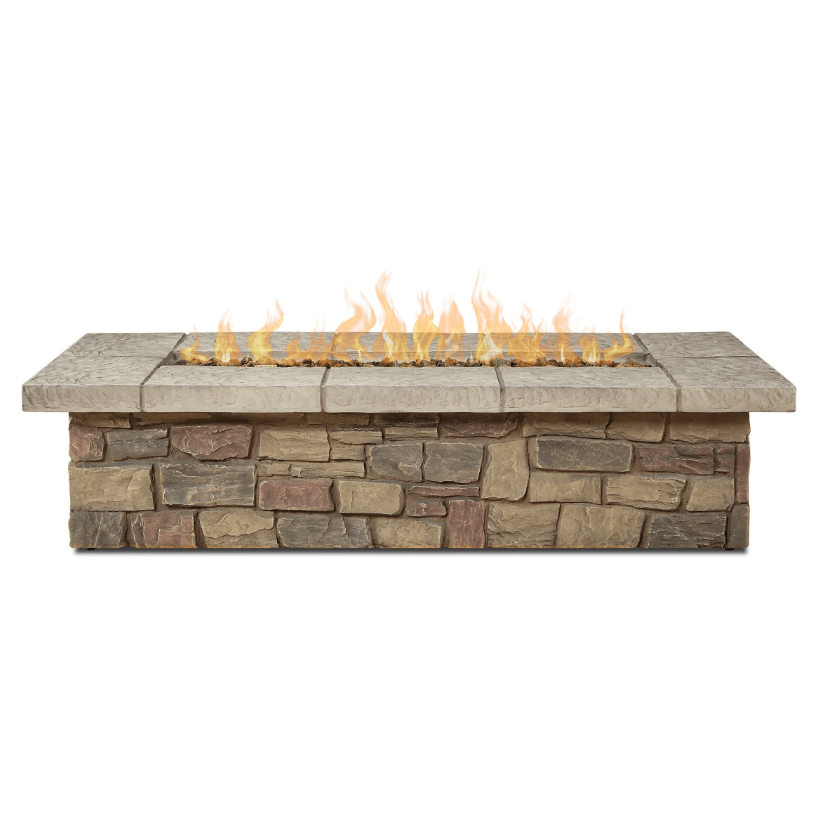 Sedona 66” Rectangle Propane Fire Table with NG Conversion Kit