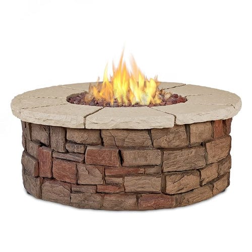Sedona Round Gas Fire Table - Outdoor Art Pros