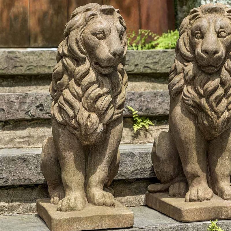 Sentry Lion Statue - Left