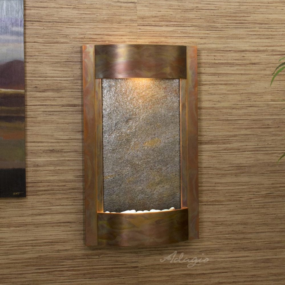 SereneWaters-GreenFeatherStone-RusticCopper-White - Outdoor Art Pros