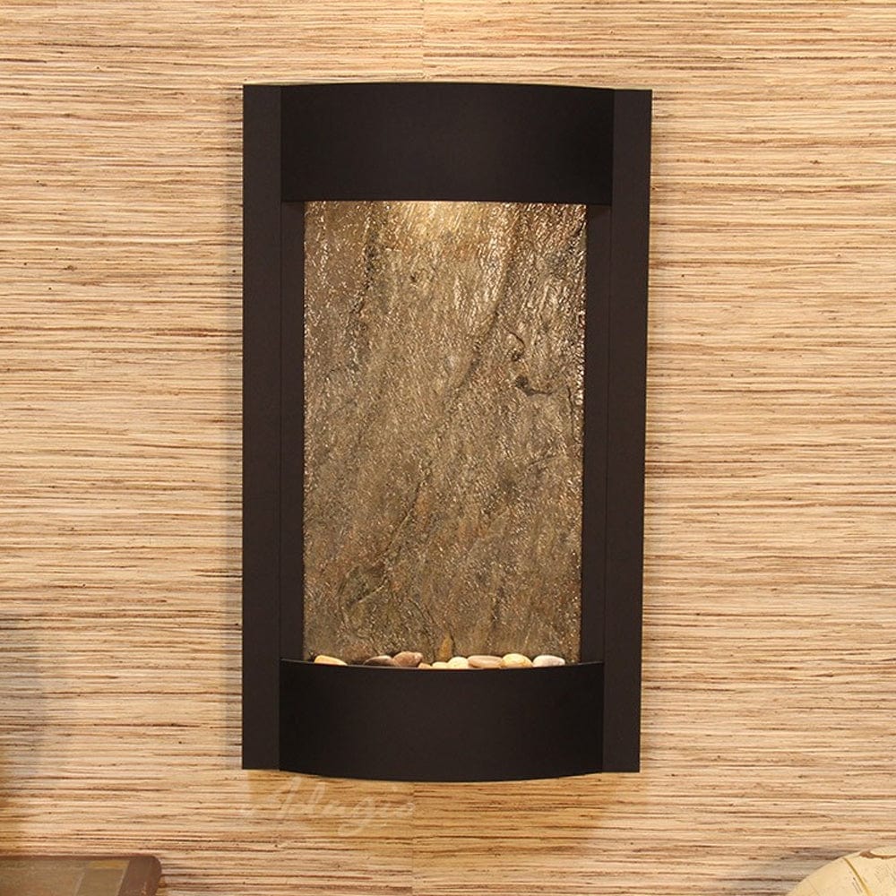 SereneWaters-GreenFeatherStone-TexturedBlack-White - Outdoor Art Pros