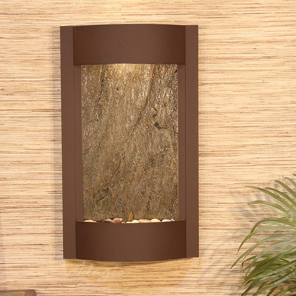 SereneWaters-GreenFeatherStone-WoodlandBrown-White - Outdoor Art Pros