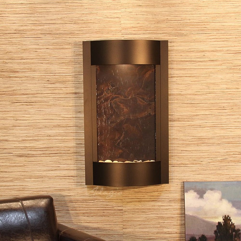 SereneWaters-Multi-ColorFeatherStone-AntiqueBronze-White - Outdoor Art Pros