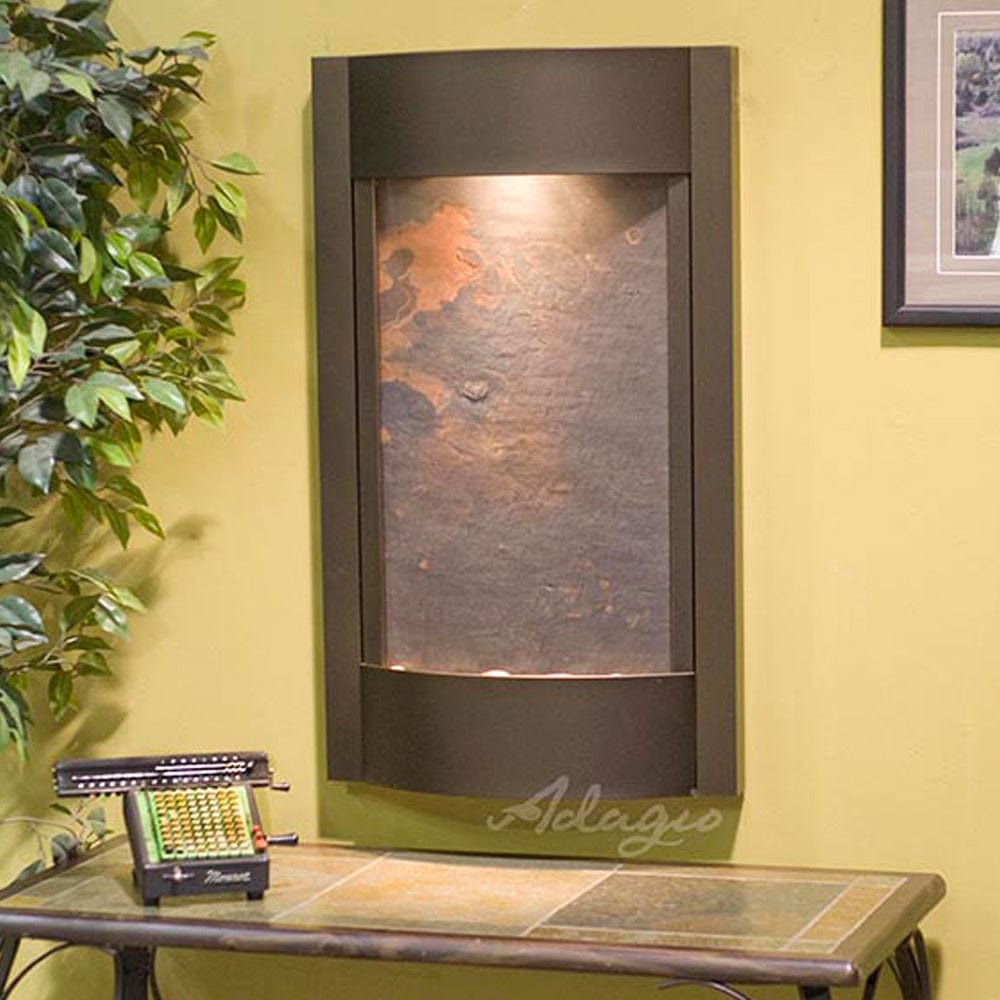 SereneWaters-Multi-ColorFeatherStone-AntiqueBronze-White - Outdoor Art Pros