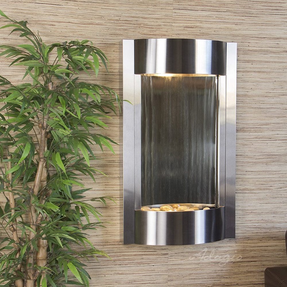 SereneWaters-SilverMirror-StainlessSteel-White - Outdoor Art Pros
