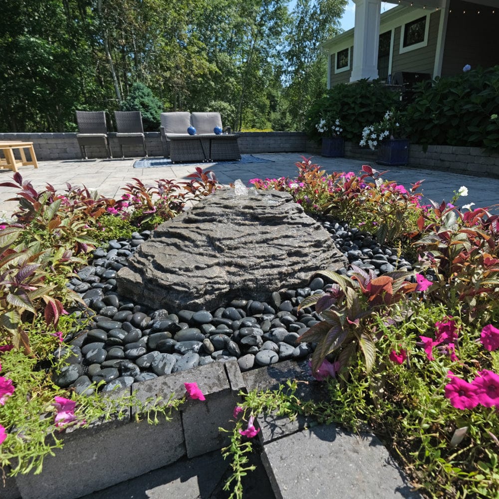 Slate River Falls Stone Fountain - Outdoor Art Pros