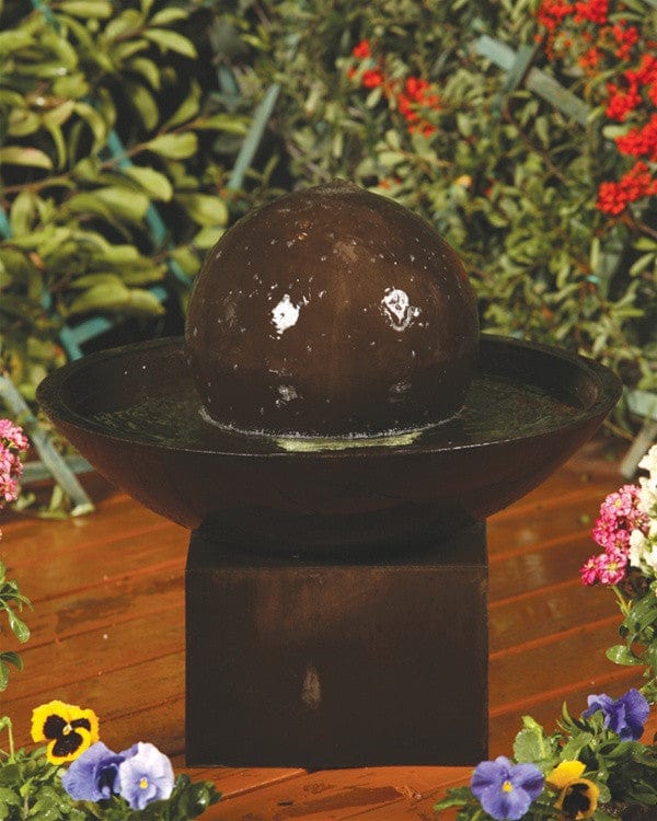 Small Wok With Pedestal Garden Water Fountain - Outdoor Art Pros