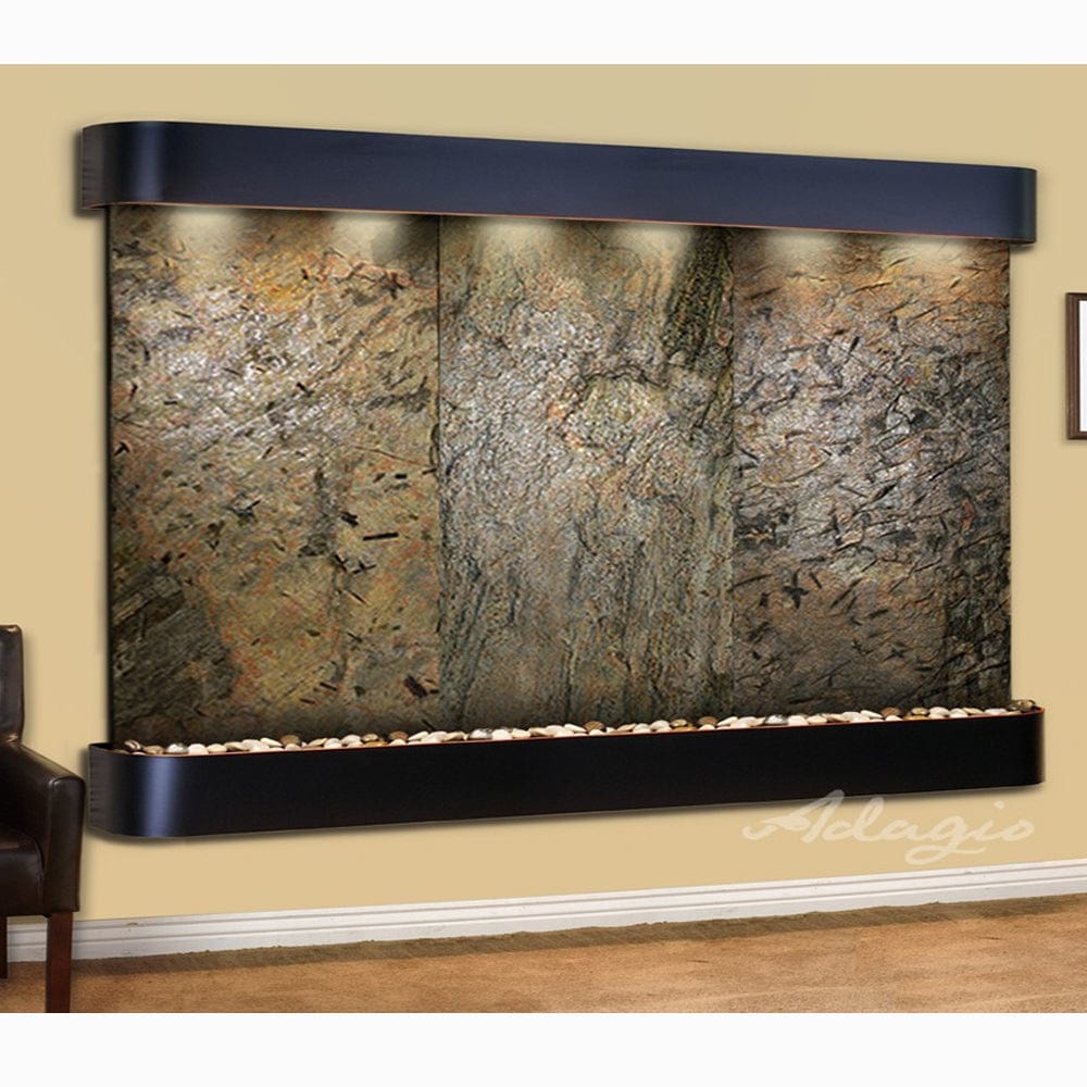 SolitudeRiver-GreenSlate-BlackenedCopper-Rounded-White - Outdoor Art Pros