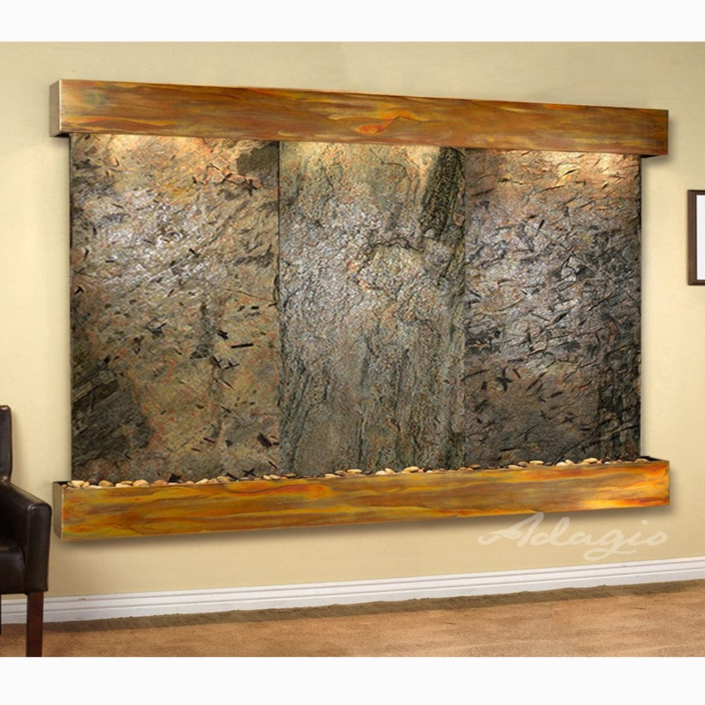 SolitudeRiver-GreenSlate-RusticCopper-Squared-White - Outdoor Art Pros