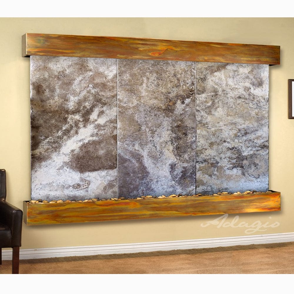 SolitudeRiver-MagnificoTravertine-RusticCopper-Squared-White - Outdoor Art Pros