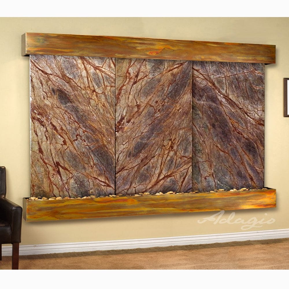 SolitudeRiver-RainforestBrownMarble-RusticCopper-Squared-White - Outdoor Art Pros