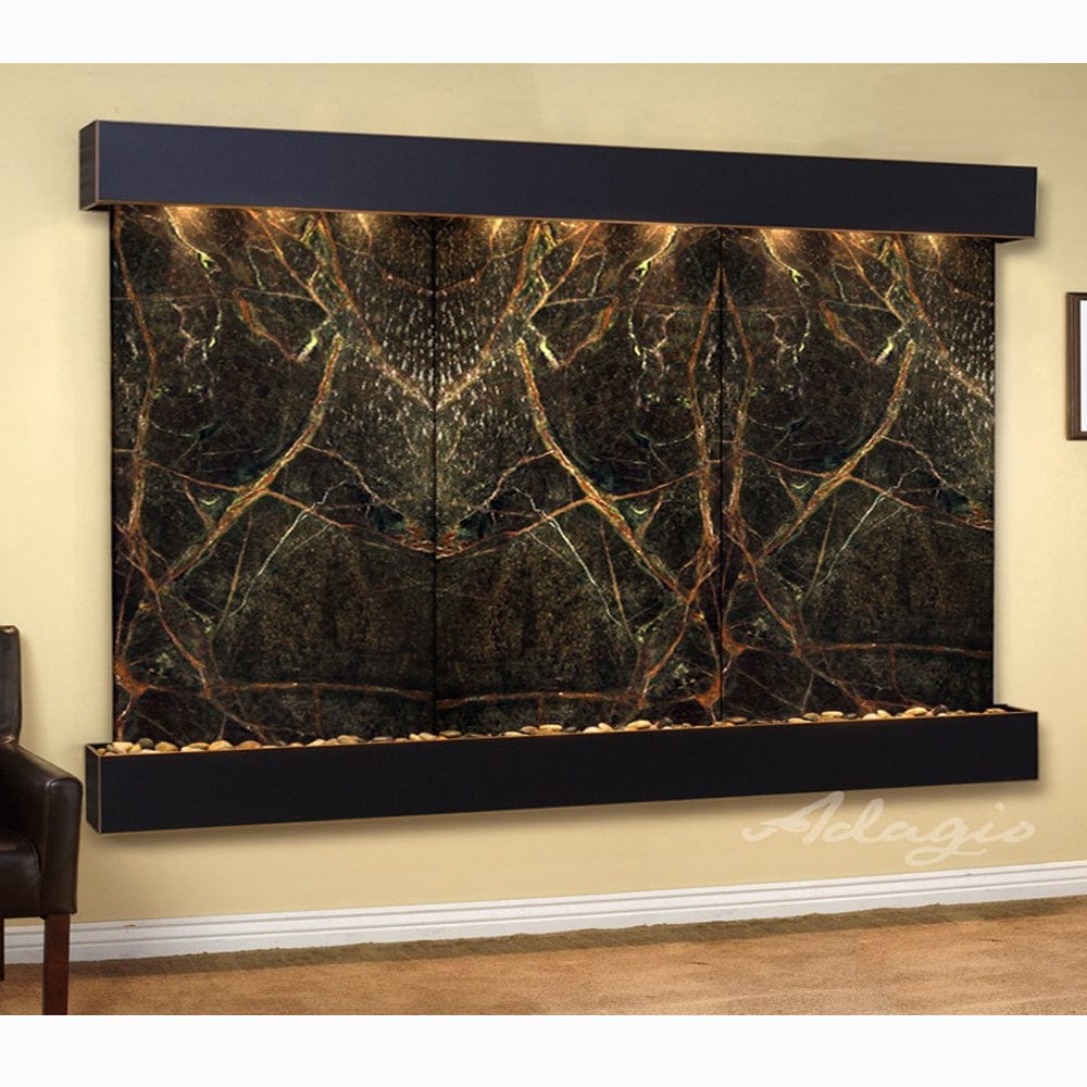 SolitudeRiver-RainforestGreenMarble-BlackenedCopper-Squared-White - Outdoor Art Pros