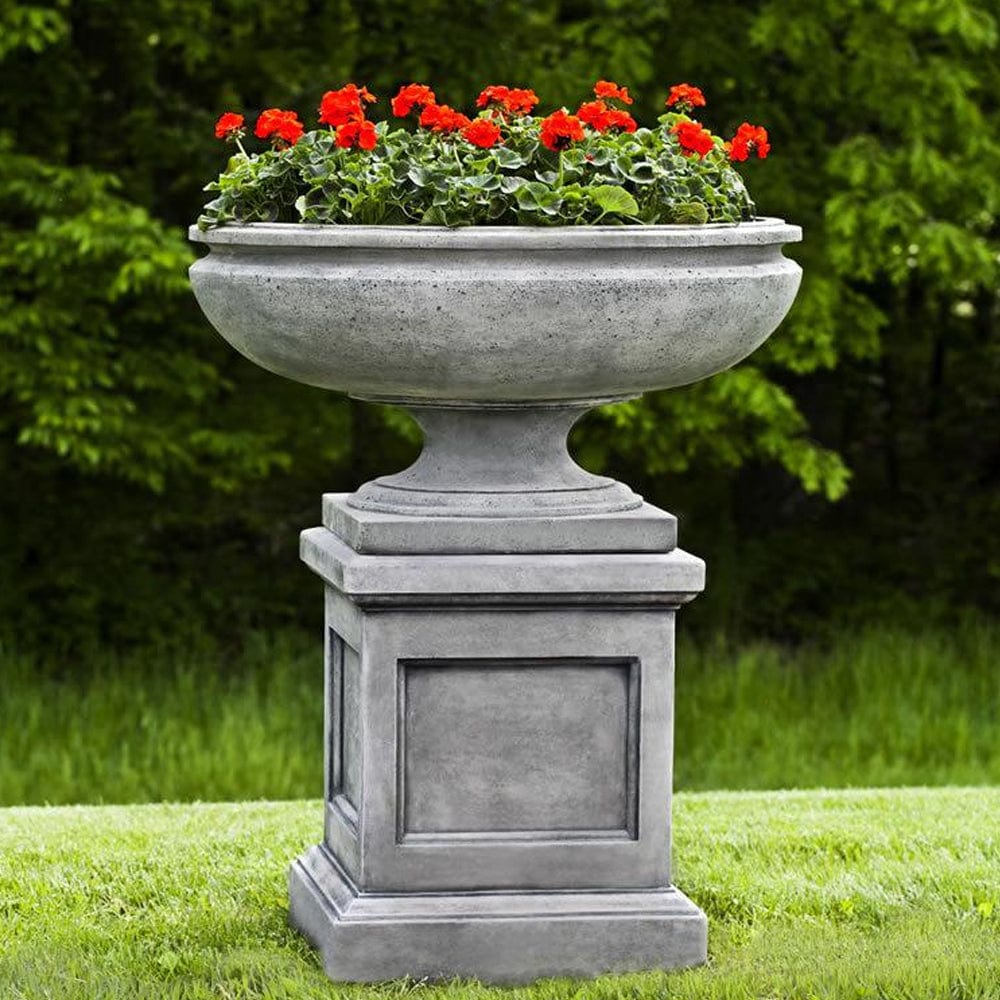 St Louis Urn on St Louis Pedestal - Outdoor Art Pros