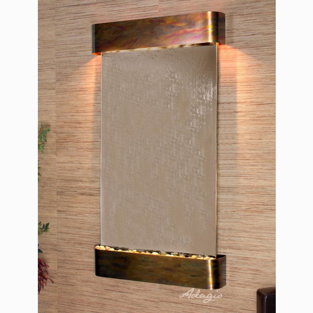 SummitFalls-BronzeMirror-RusticCopper-Rounded-White - Outdoor Art Pros