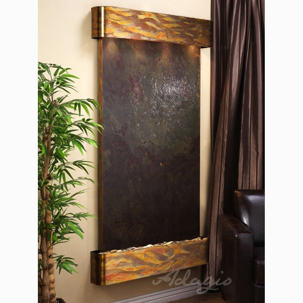 SummitFalls-Multi-ColorFeatherStone-RusticCopper-Rounded-White - Outdoor Art Pros