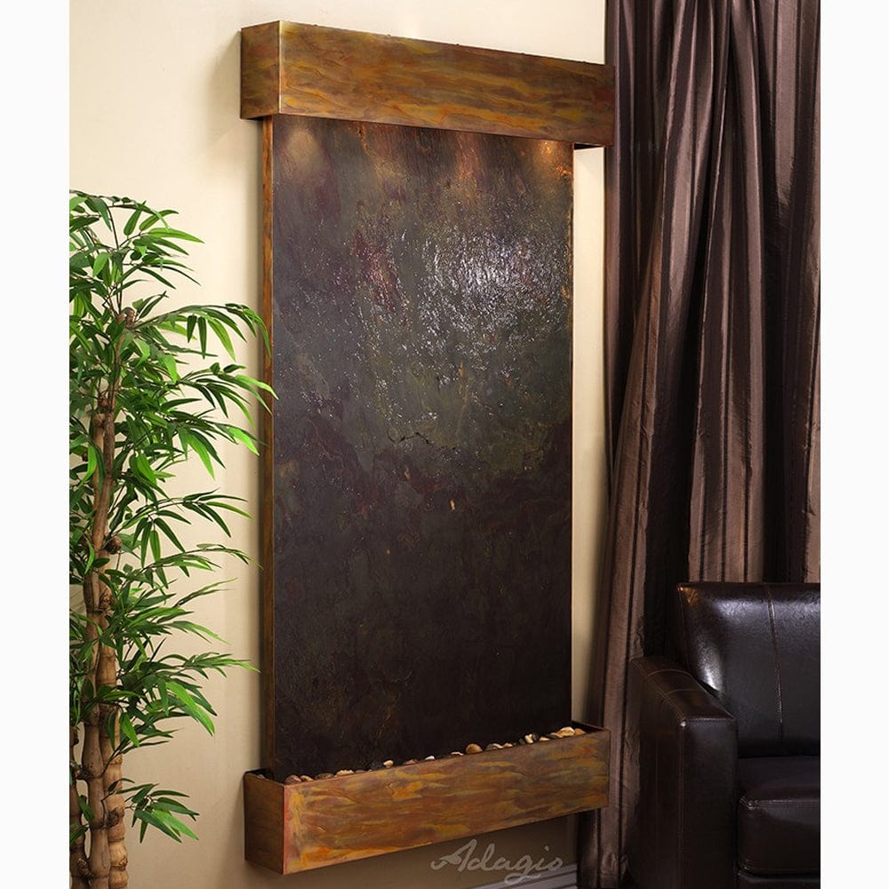 SummitFalls-Multi-ColorFeatherStone-RusticCopper-Squared-White - Outdoor Art Pros