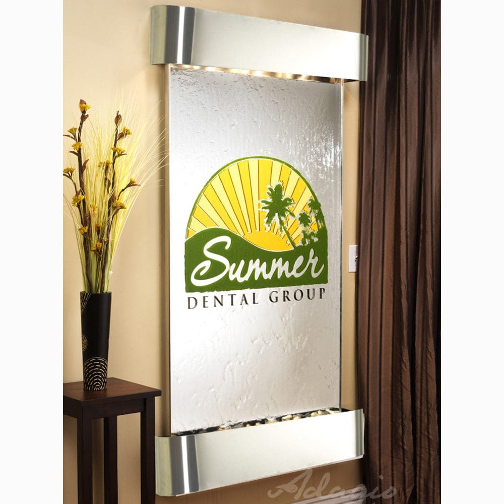 SummitFalls-SilverMirror-StainlessSteel-Rounded-White - Outdoor Art Pros