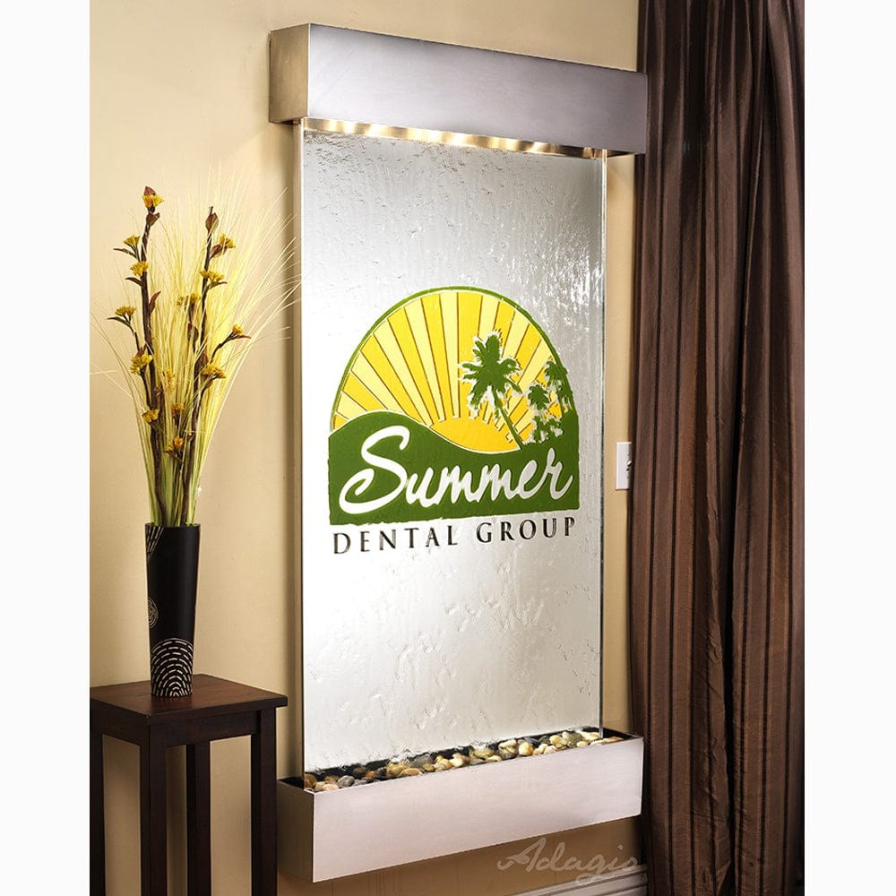 SummitFalls-SilverMirror-StainlessSteel-Squared-White - Outdoor Art Pros
