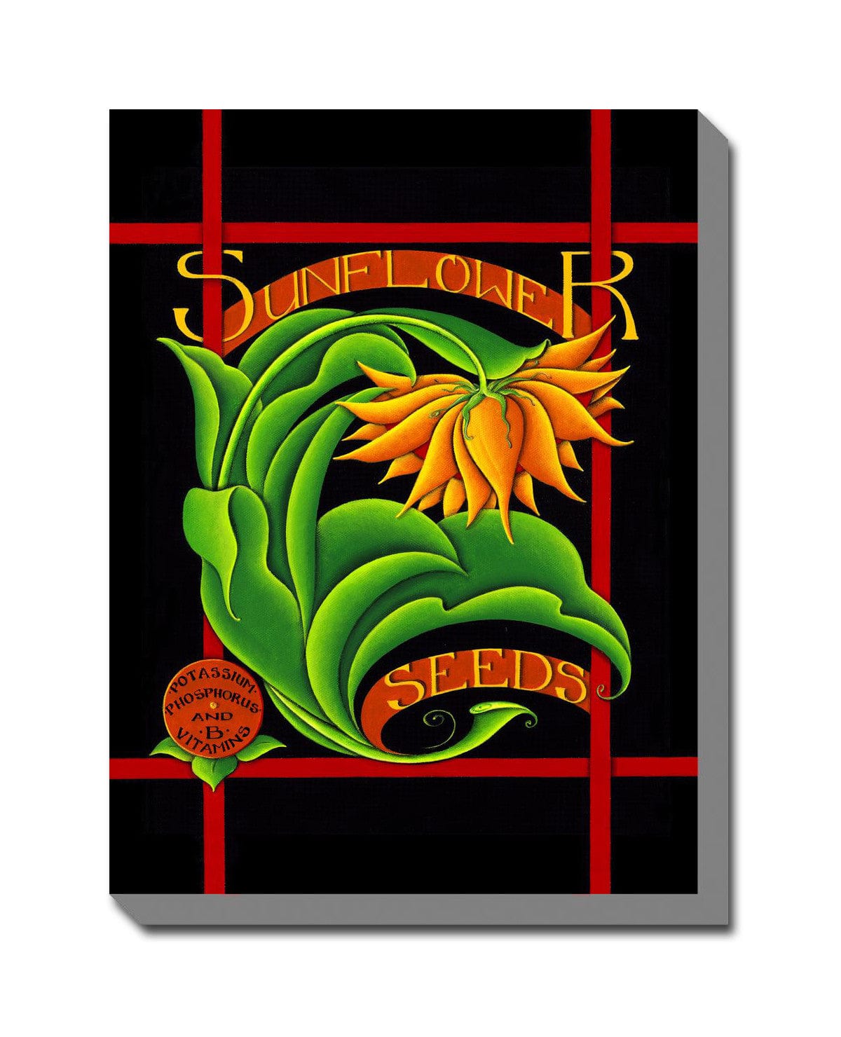 Sunflower Seeds Outdoor Canvas Art