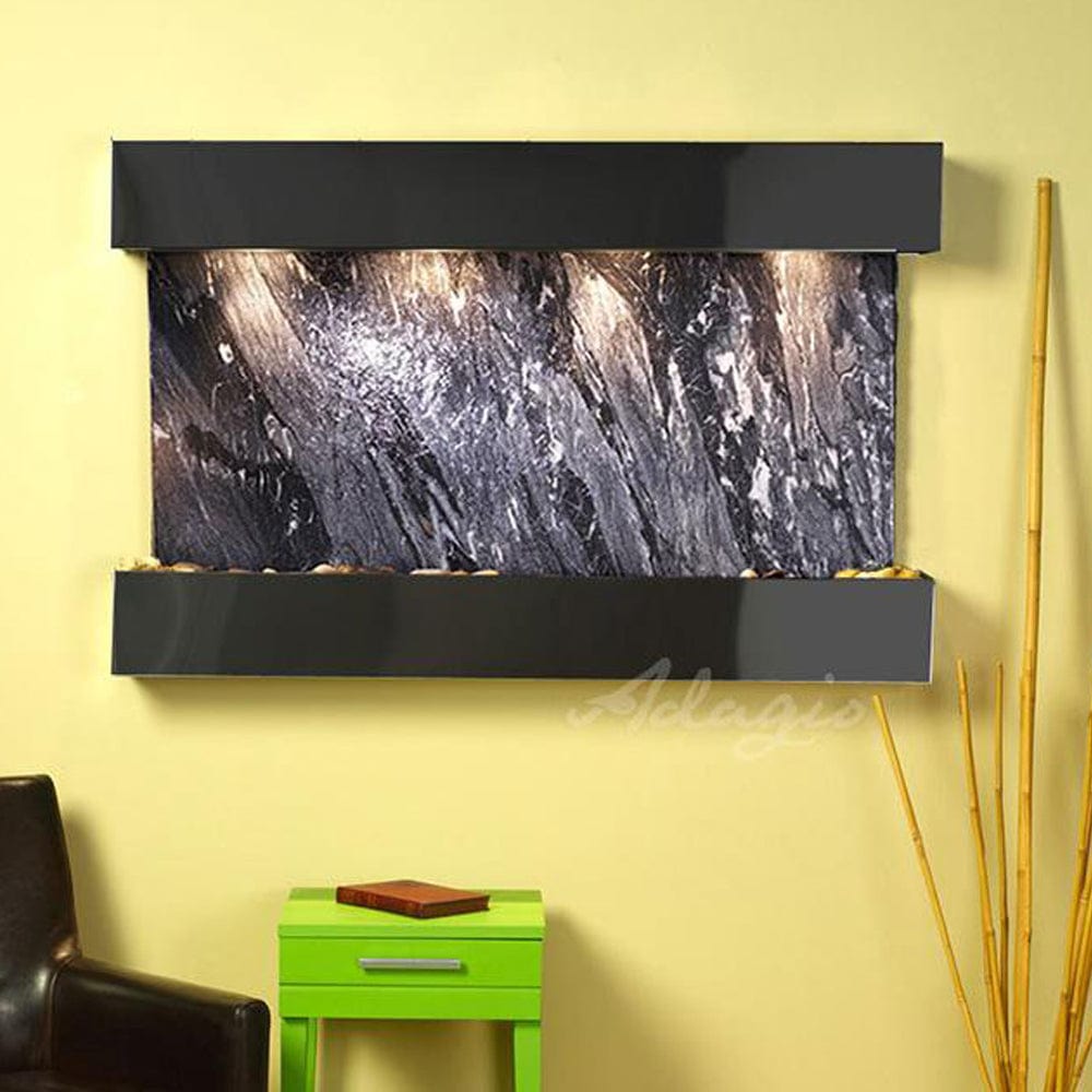 SunriseSprings-BlackSpiderMarble-BlackenedCopper-Squared-White - Outdoor Art Pros