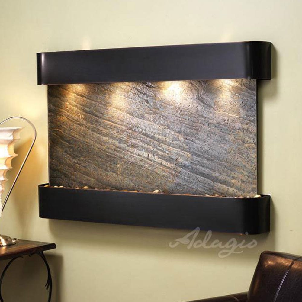 SunriseSprings-GreenFeatherStone-BlackenedCopper-Rounded-White - Outdoor Art Pros