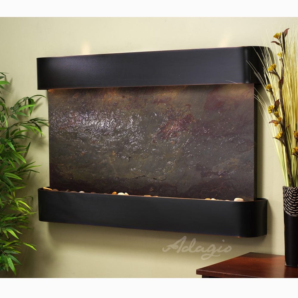 SunriseSprings-Multi-ColorFeatherStone-BlackenedCopper-Rounded-White - Outdoor Art Pros