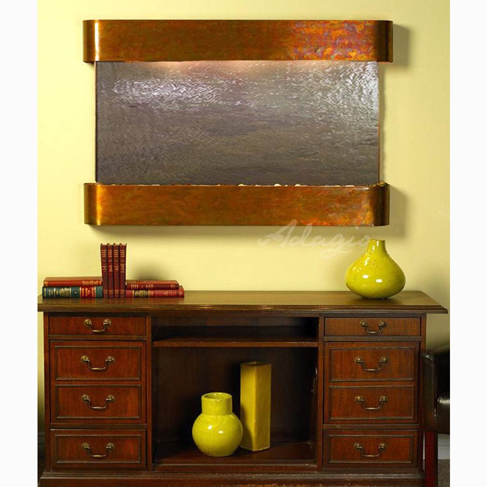 SunriseSprings-Multi-ColorFeatherStone-RusticCopper-Rounded-White - Outdoor Art Pros