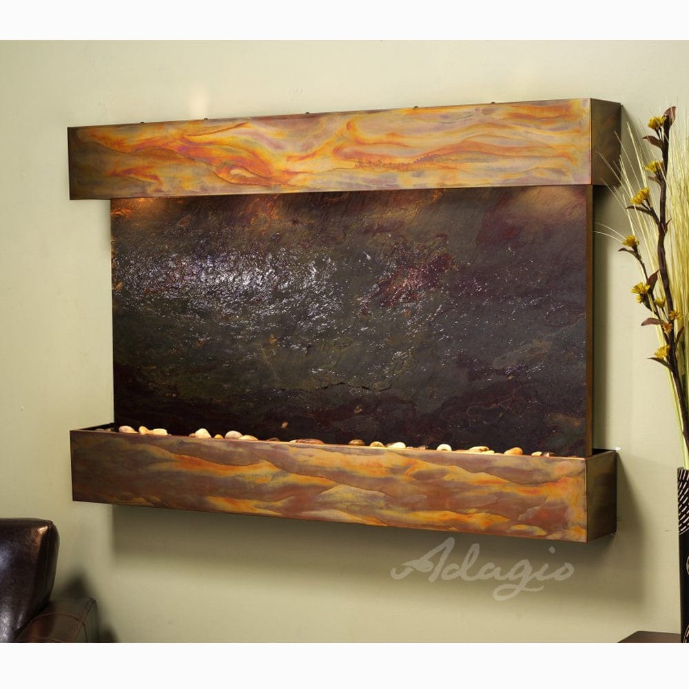 SunriseSprings-Multi-ColorFeatherStone-RusticCopper-Squared-White - Outdoor Art Pros
