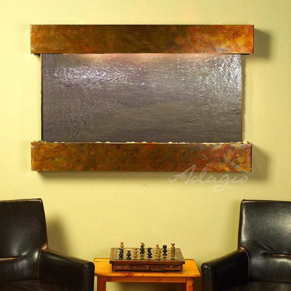 SunriseSprings-Multi-ColorFeatherStone-RusticCopper-Squared-White - Outdoor Art Pros