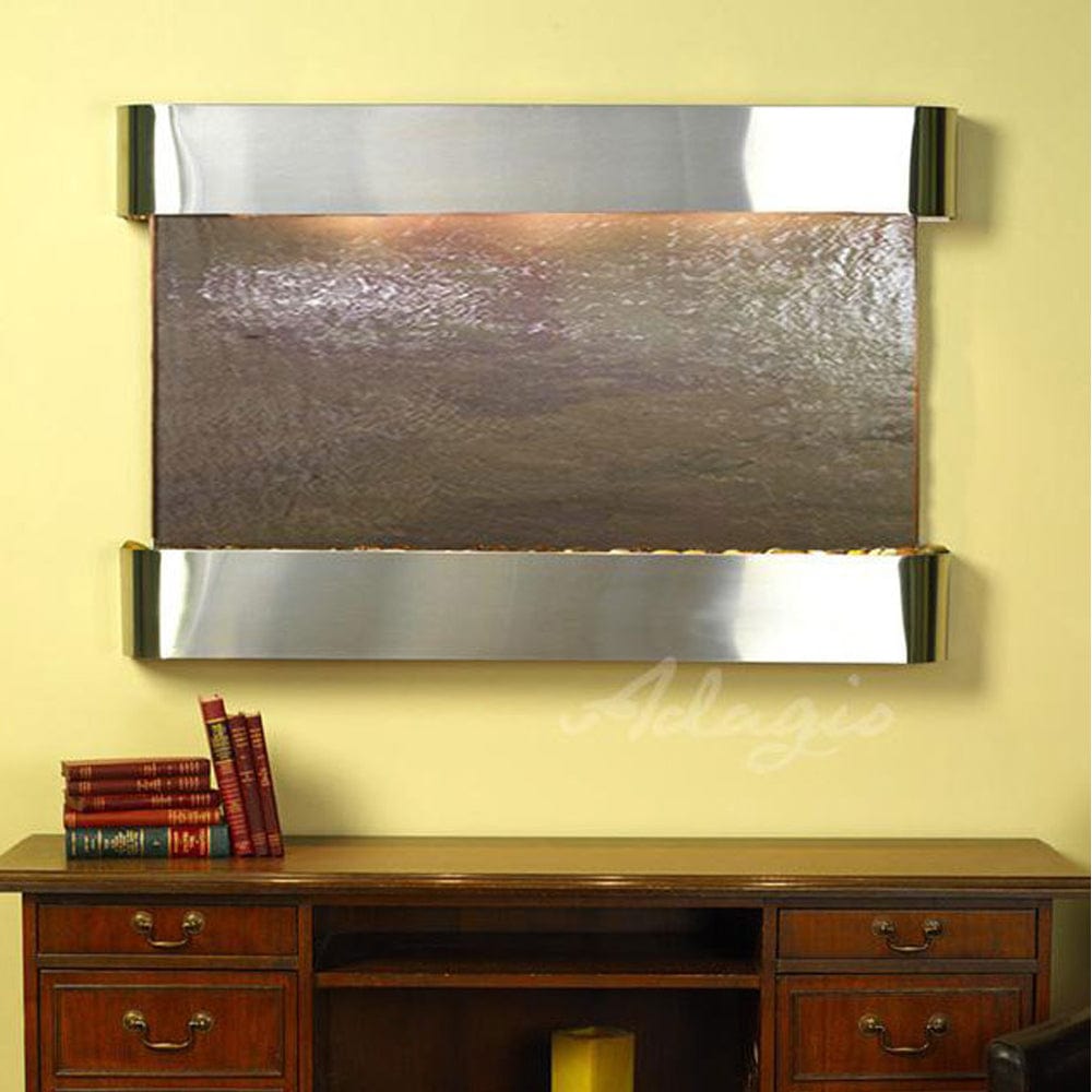 SunriseSprings-Multi-ColorFeatherStone-StainlessSteel-Rounded-White - Outdoor Art Pros